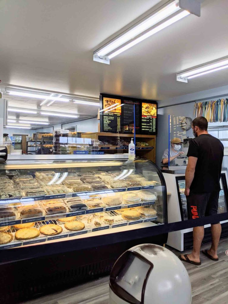 Interior of Aucoin Bakery in Cheticamp, one of the best Cape Breton restaurants