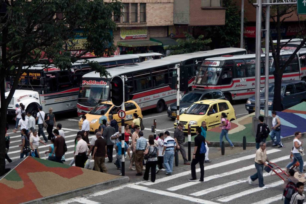 Streets of Medellin Colombia