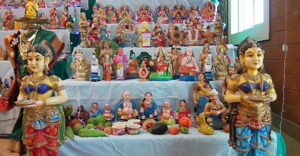 Hindu household, as part of the Navaratri festival. Toys of Navaratri Kolu,