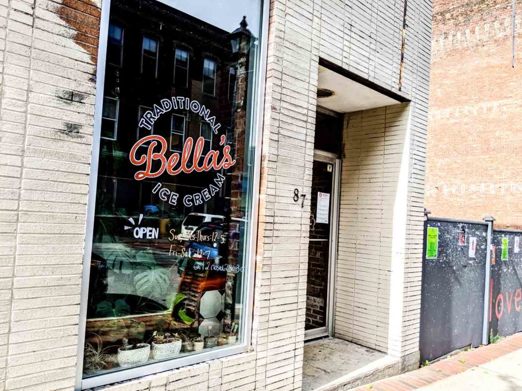 Exterior of Bella's Traditional Ice Cream