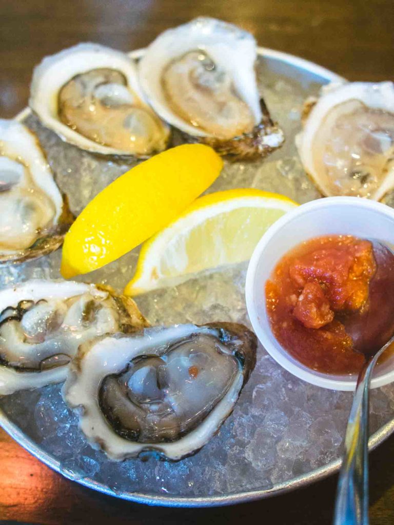 Old Dublin Pub Buck a Shuck Oysters in Charlottetown Prince Edward Island