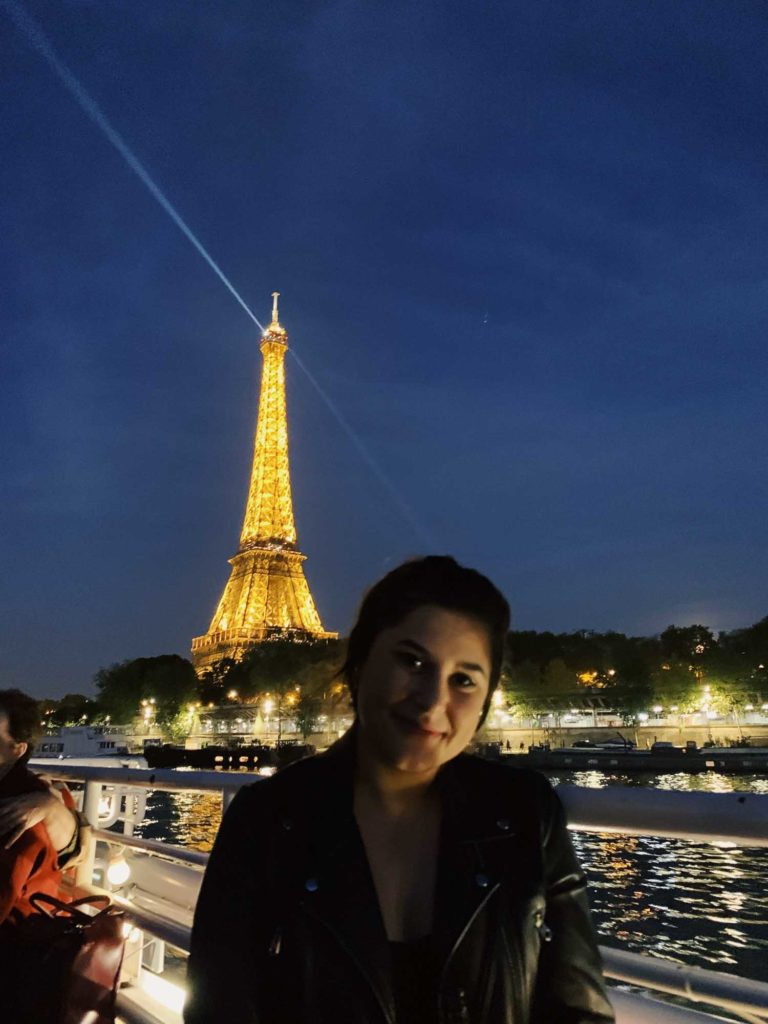 Brett VanBlarcom in Paris with Eiffel Tower