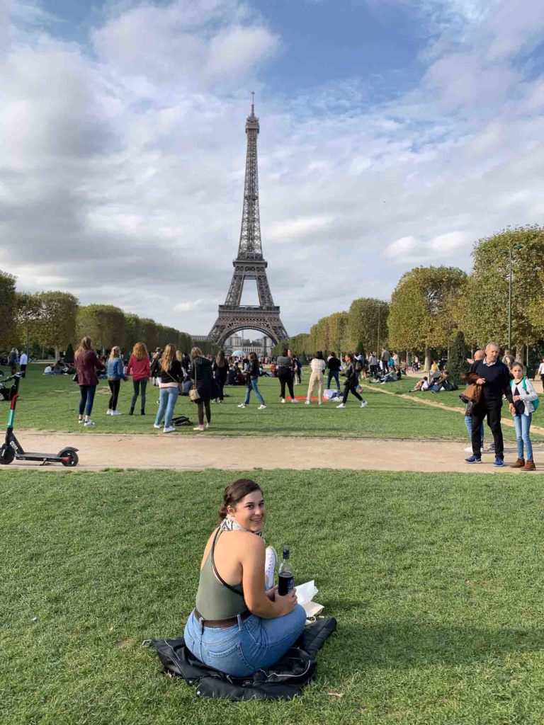 Brett VanBlarcom at Eiffel Tower picnic