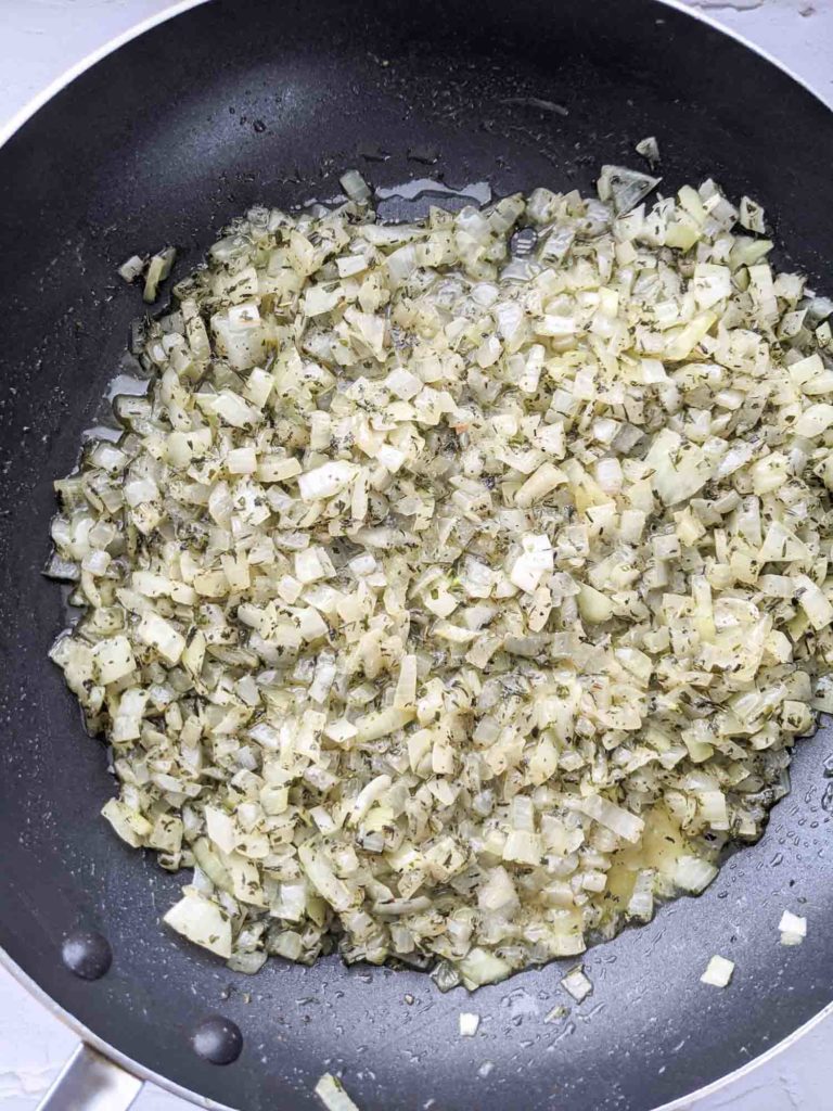 Nova Scotia turkey dressing ingredients sauteed onions with butter and summer savoury