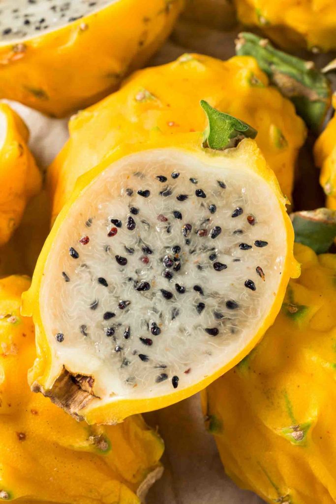 Raw Organic Yellow Ecuadorian Dragonfruit Ready to Eat