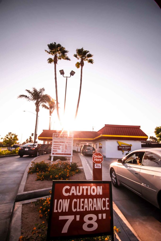 In N Out Burger Drive Thru