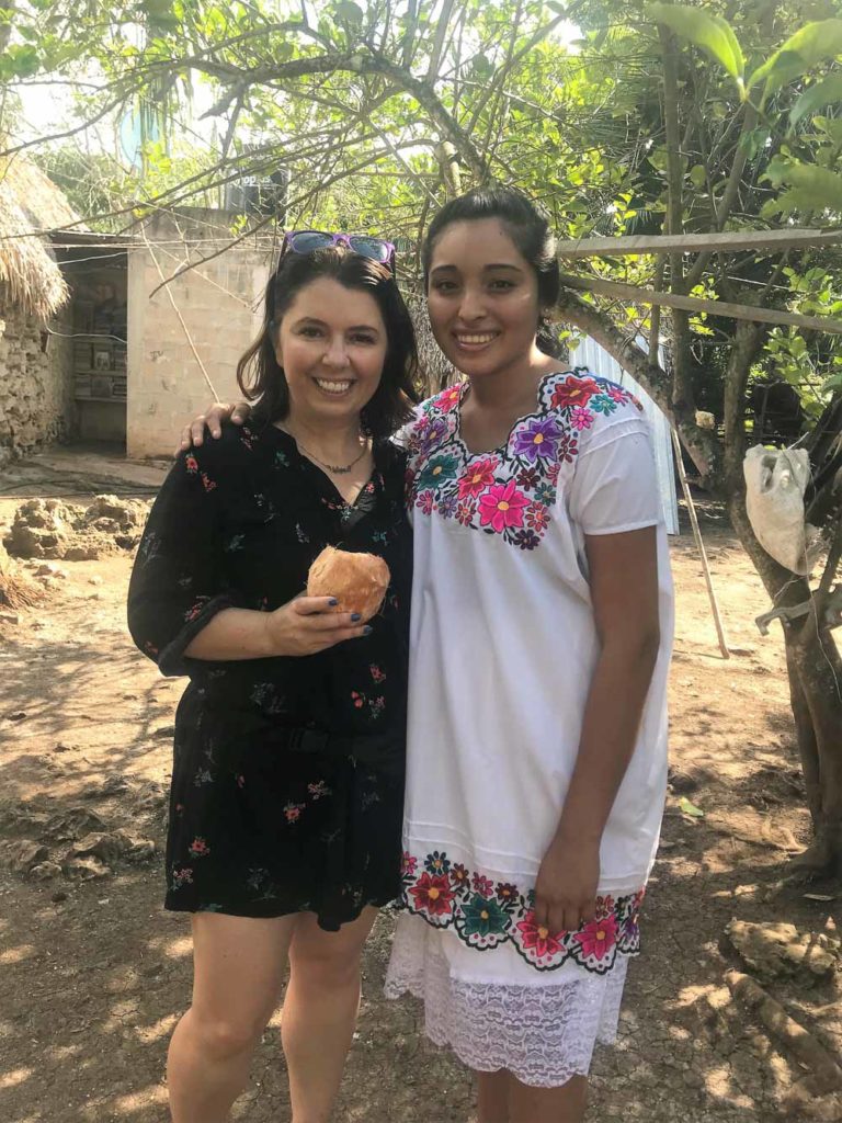 Ayngelina and young Mayan woman