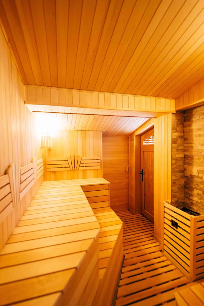 Traditional finnish sauna