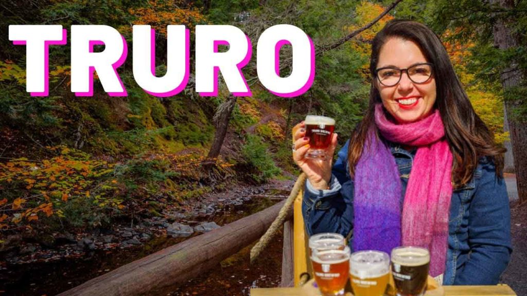 Truro Nova Scotia video thumbnail, Ayngelina drinking beer with Victoria Park in Background