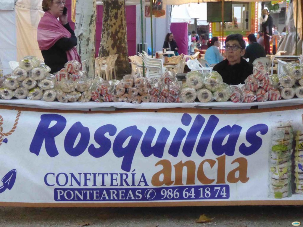 Rosquillas vendor, they look like donuts but they are traditional cookies made from masa