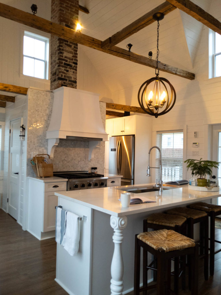 Modern kitchen in Airbnb in Wedgeport Nova Scotia