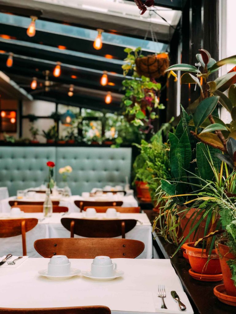 interior of restaurant in Iceland