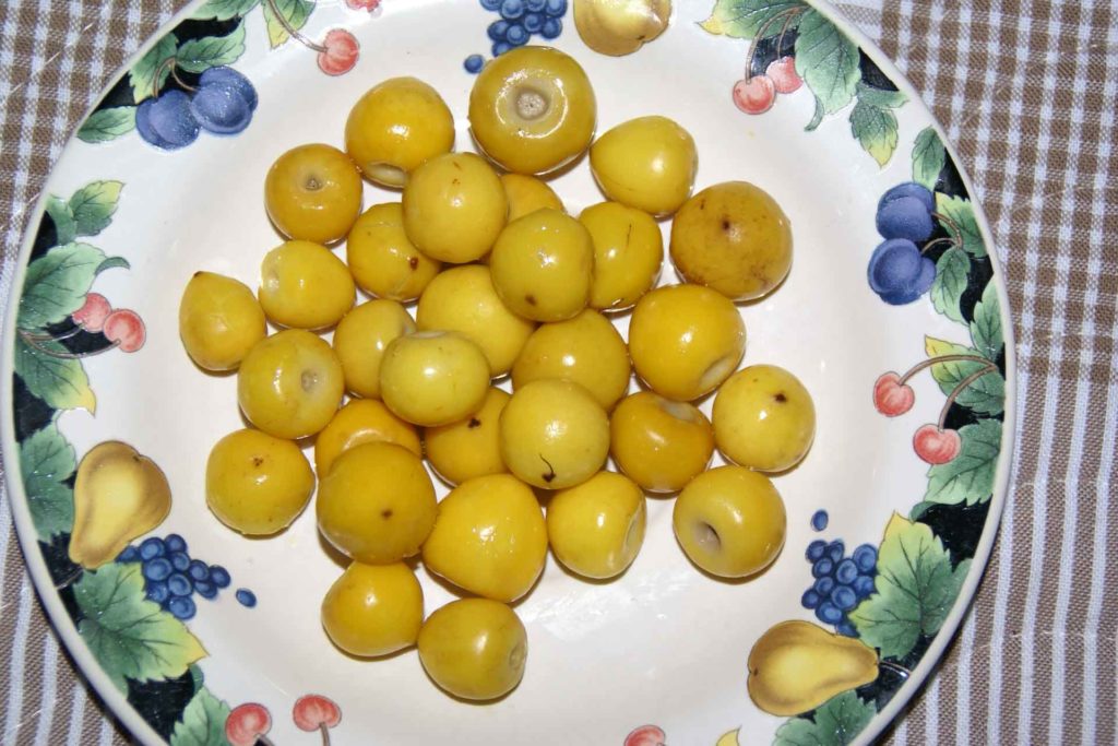Nance fruit on a plate