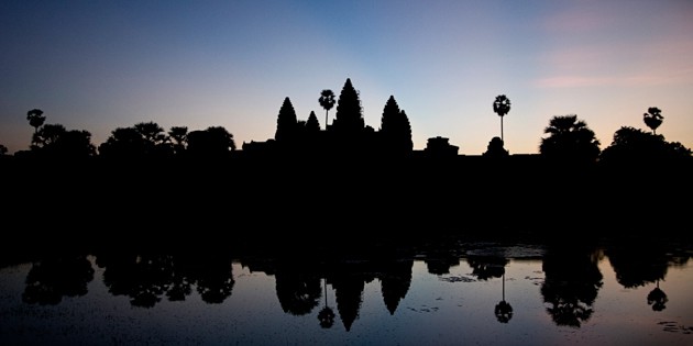 Angkor Wat Silhouette at dawn