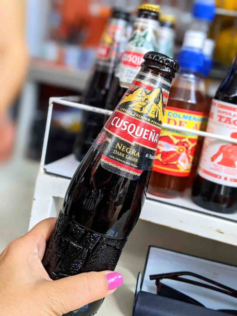 Bottle of Cusquena, Peruvian beer