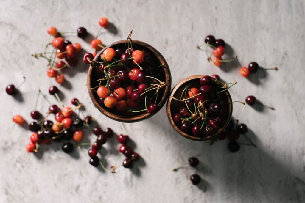 Chilean fruits cherries