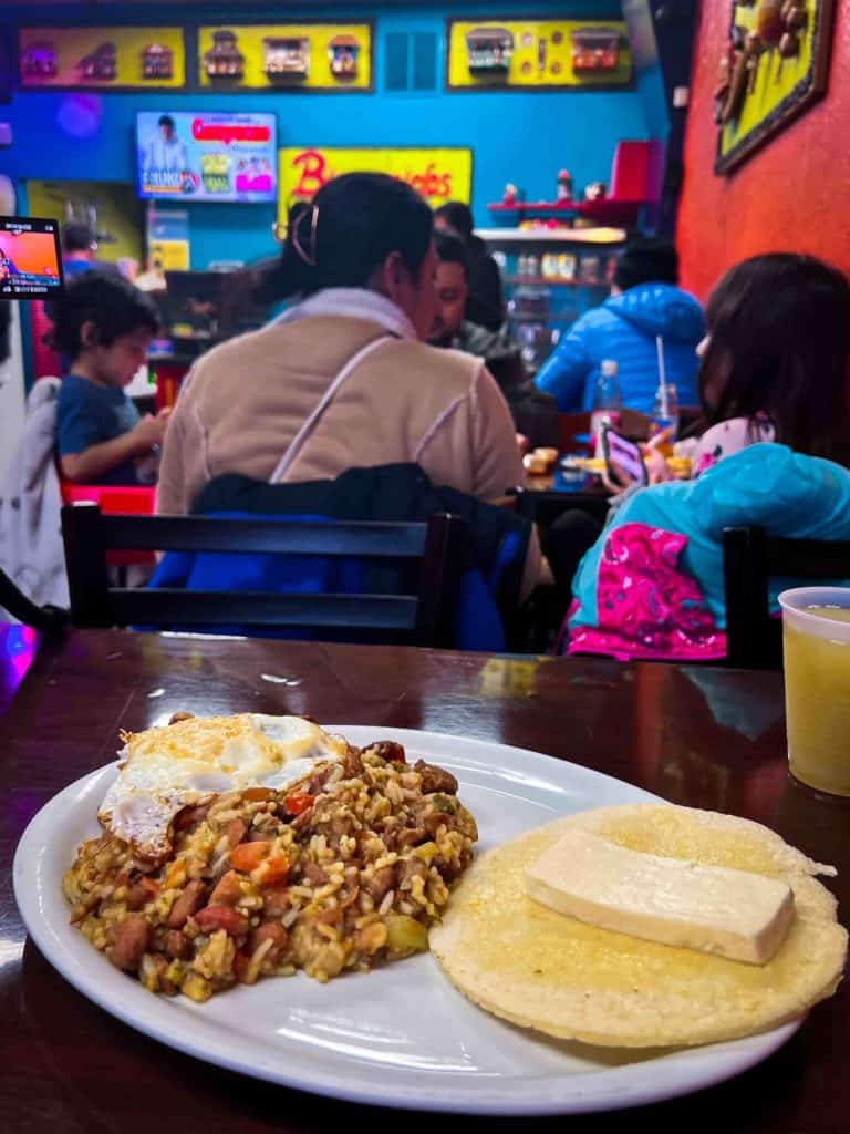 Calentao at Colombian restaurant Las Delicias in Mississauga