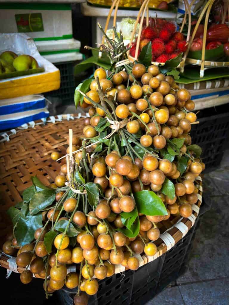 vietnamese longan at market