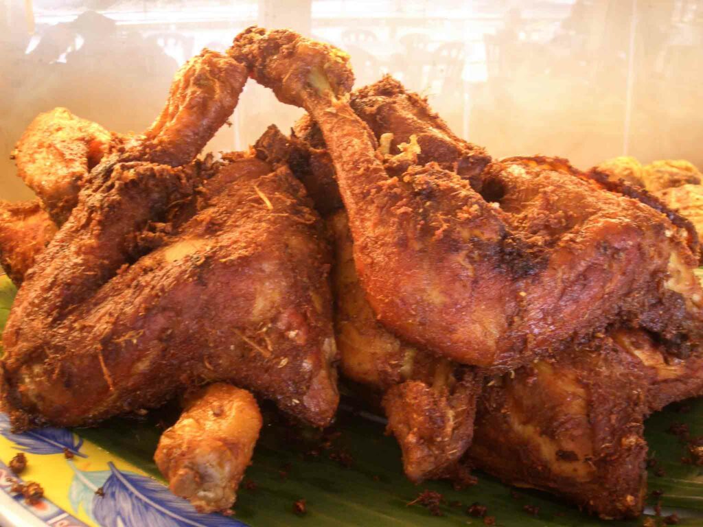 ayam goreng kampung or Indonesian fried chicken