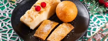 Traditional Christmas in Colombia foods: Buñuelos, natilla and hojuelas, Colombian cuisine - Christmas tradition