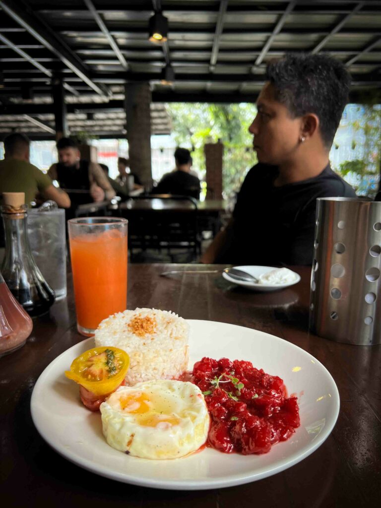 pampanga tocino silog at Kanto Freestyle in Poblacion Manila