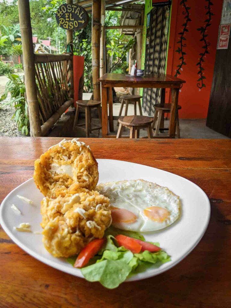 bolon de verde breakfast in ecuador