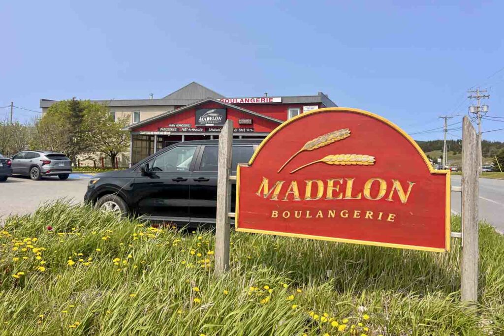exterior of Boulangerie Madelon Magdalen Islands in Cap Aux Meules