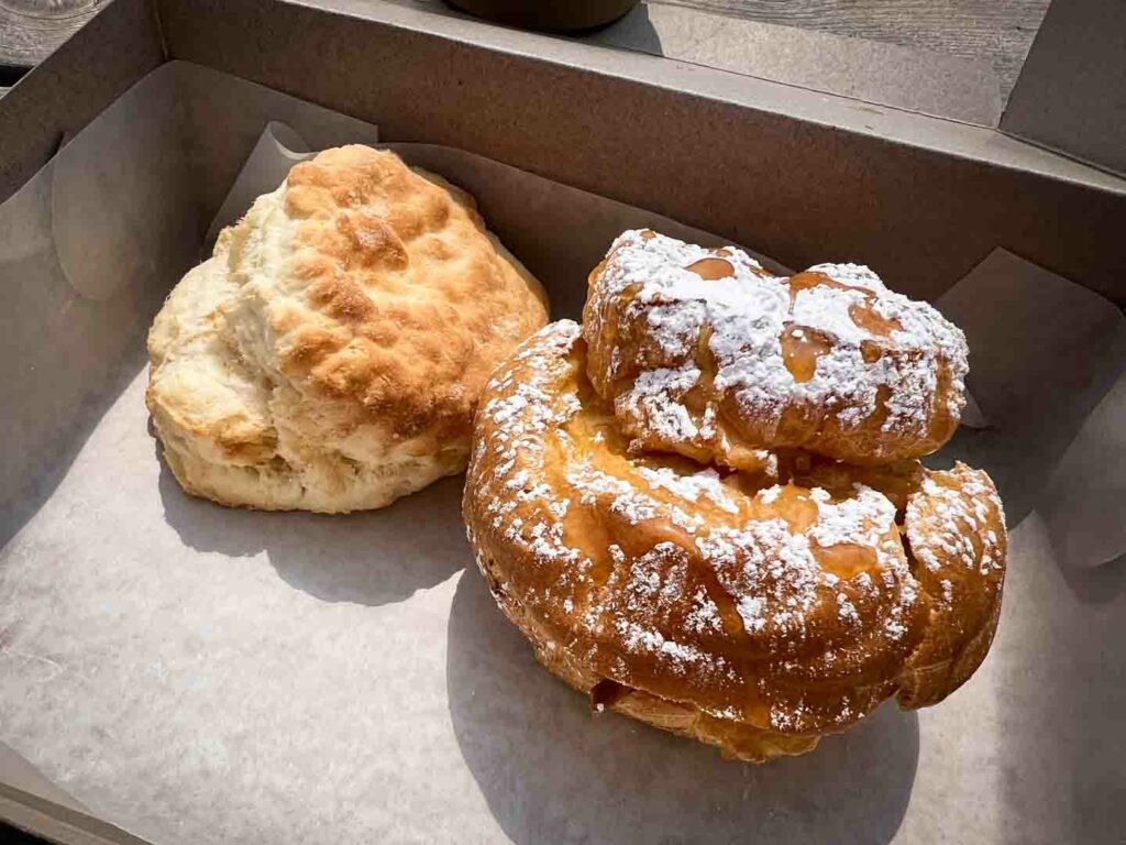 choux pastry at Mon petit bonheur aux iles Magdalen Islands
