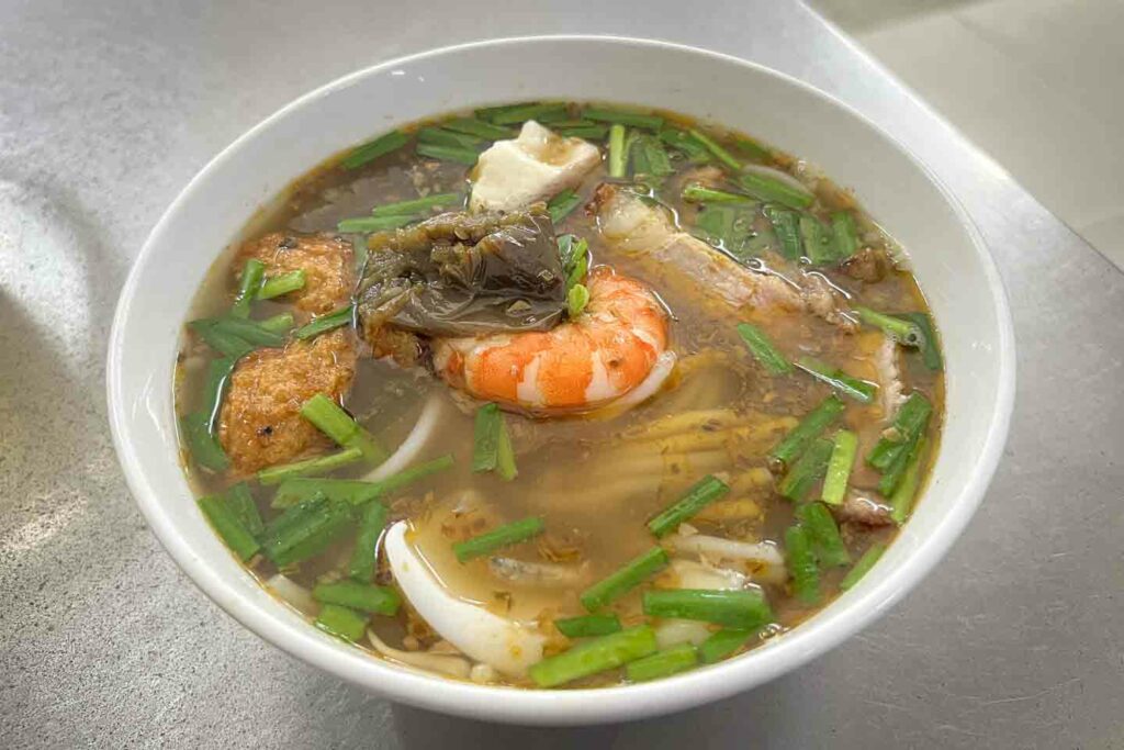 bun mam mekong dish in Ho Chi Minh City restaurant in vietnam