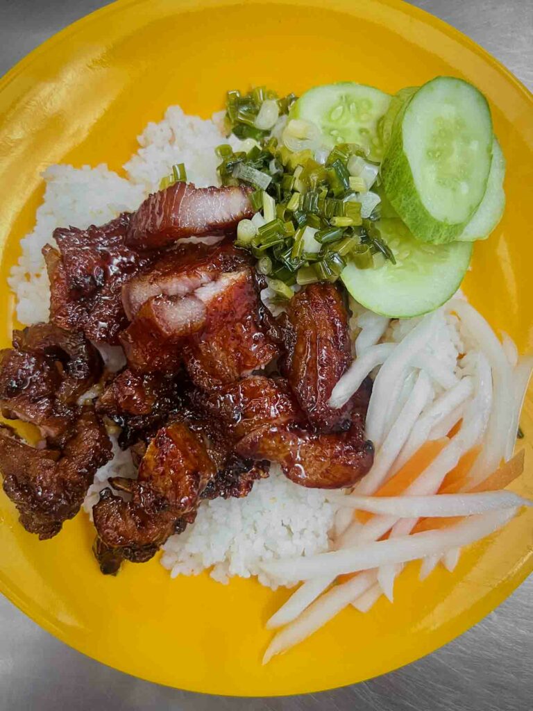 com tam vietnamese breakfast in Saigon Vietnam
