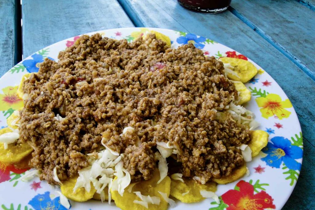 Tajadas a traditional food in Honduras