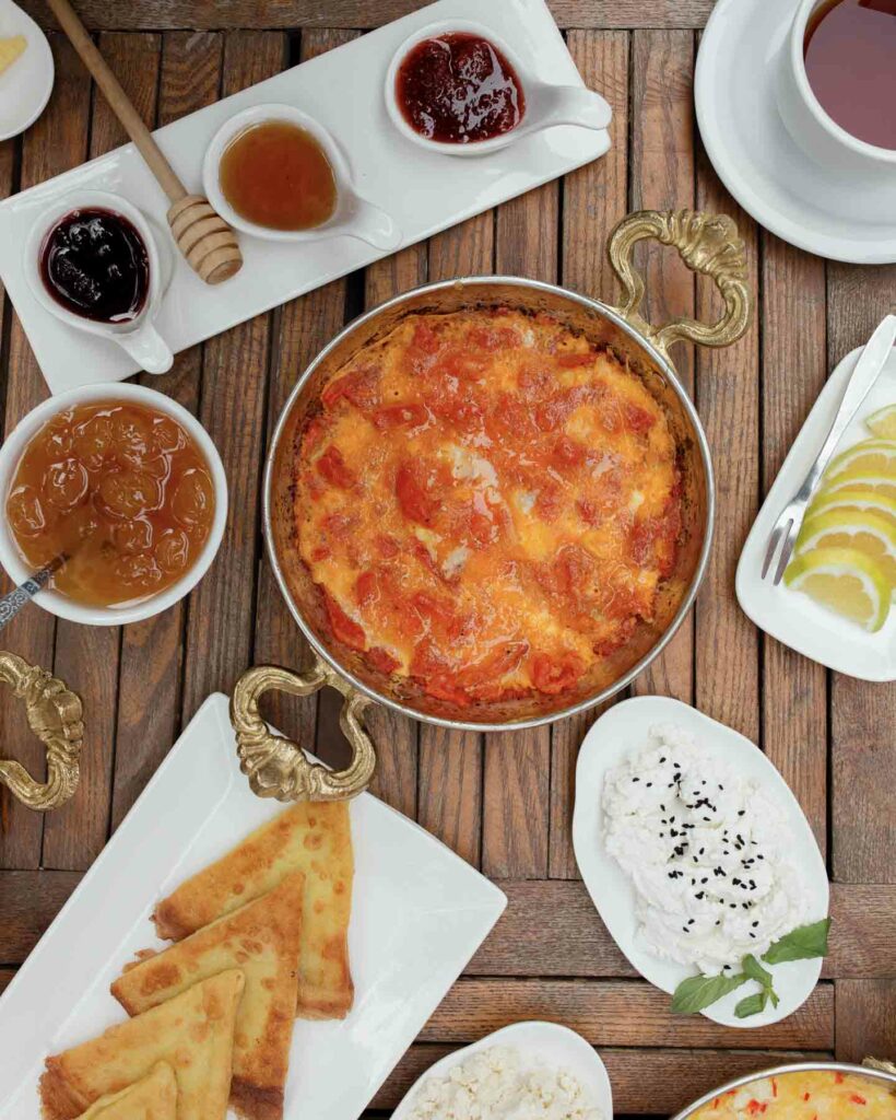 Menemen breakfast in Turkey