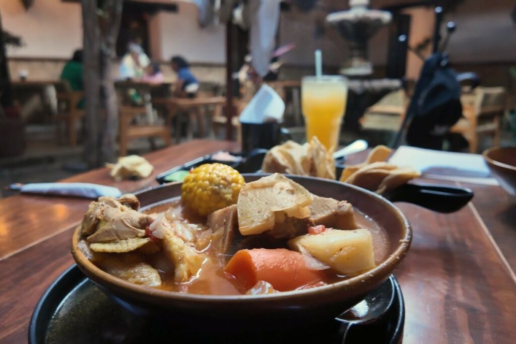 Bote traditional soup at Casa Magna restaurant Mazamitla