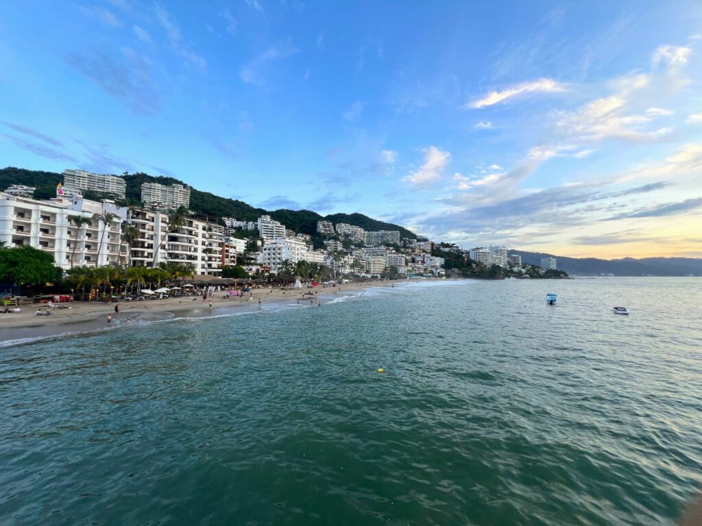 Los Muertos Beach Puerto Vallarta view from the tourist pier