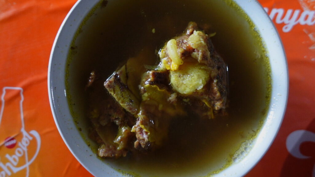 Bebalung food from Lombok