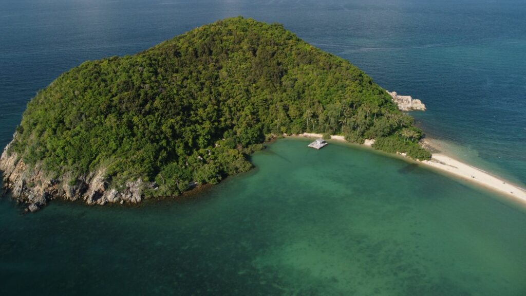Mae Haad Beach Koh Phangan aerial view