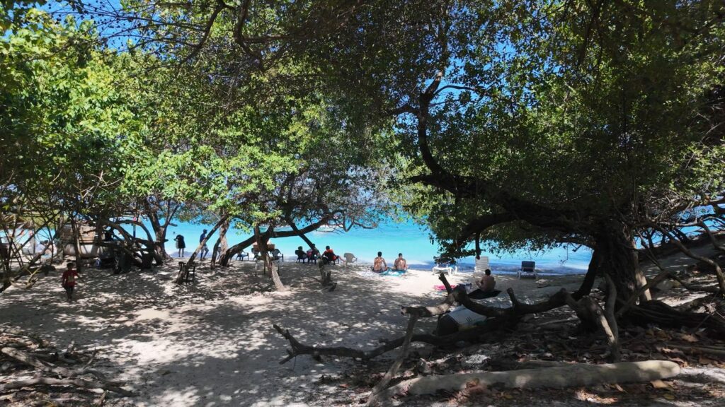 Rosario Islands Playa Libre beach goers