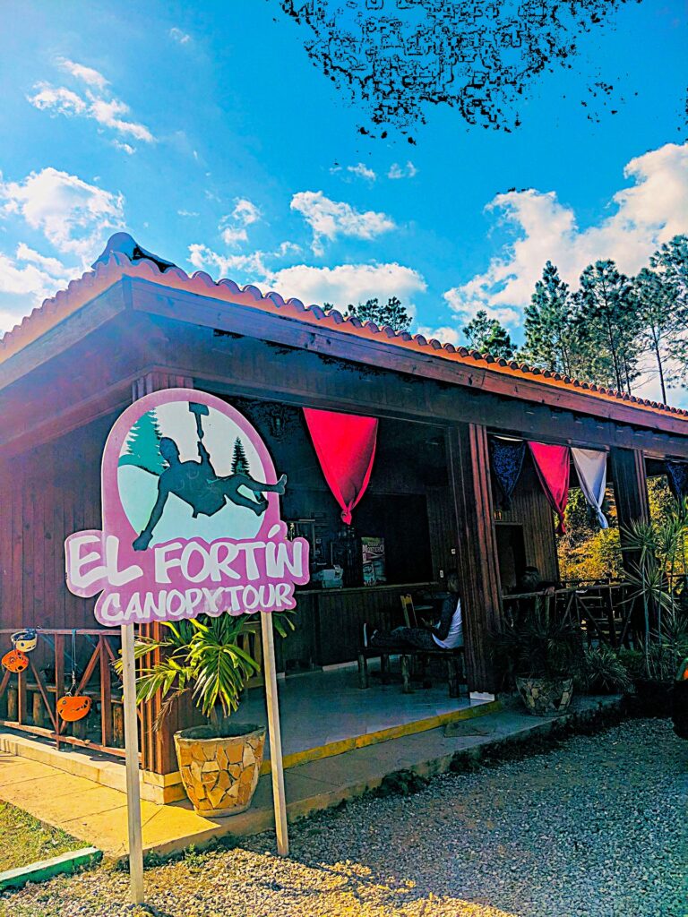 Entrance to El Fortin Canopy Tour in VInales Cuba