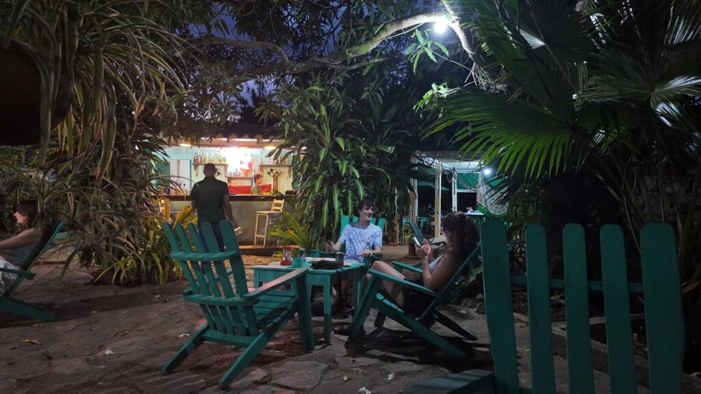 Local bar in Vinales Cuba with lush foliage