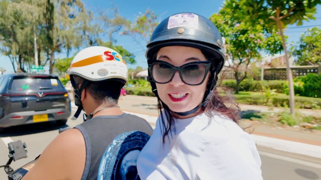 Alan Ayngelina on motorbike