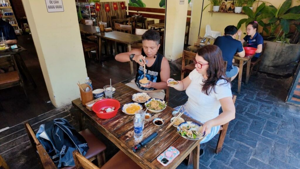 Ayngelina and Alan at Vung Tau restaurant
