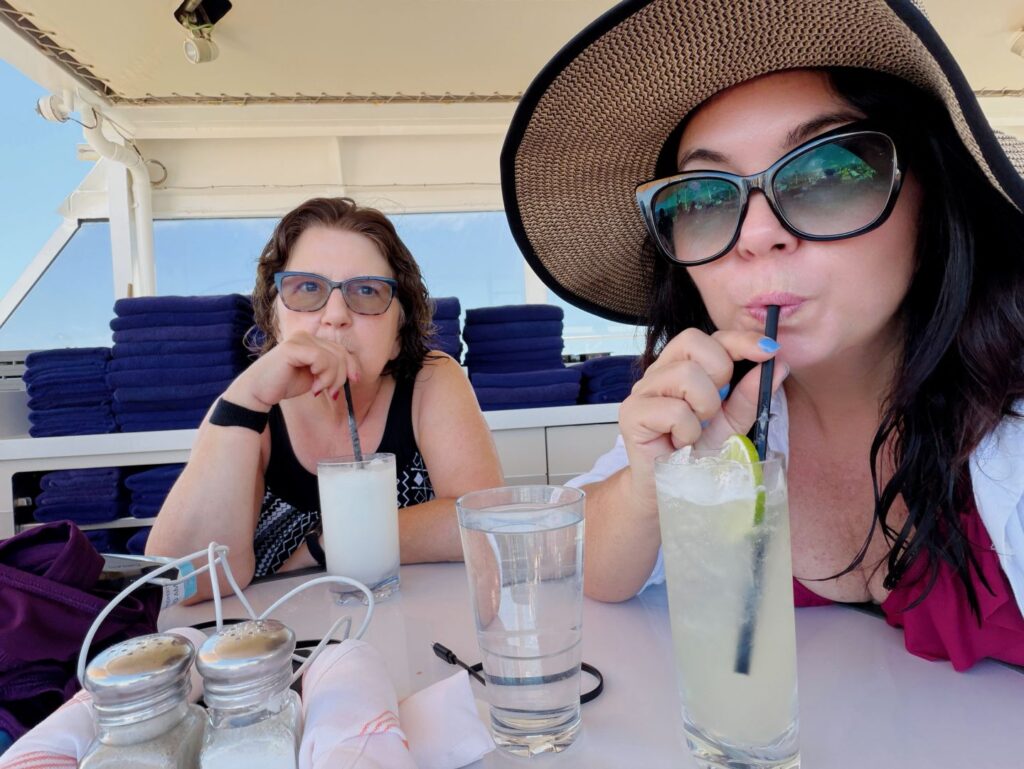 Ayngelina and Carmie on cruise