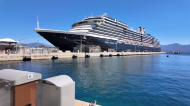 Holland America Oosterdam at port in Ajaccio Corsica France