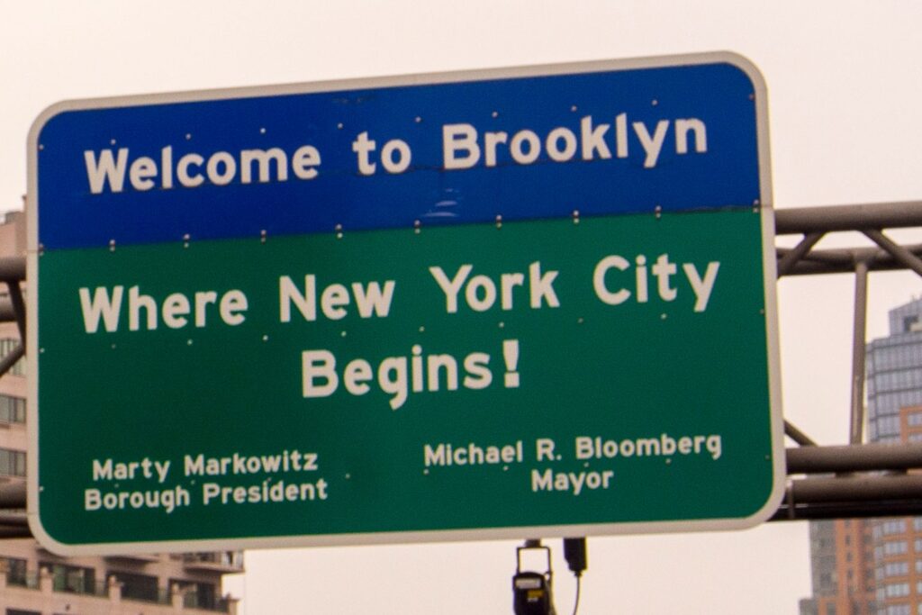 welcome to brooklyn sign